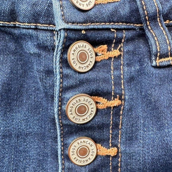 KANCAN High Rise Ankle Skinny Jeans Women's Blue Denim Jeans - Picture 8 of 10